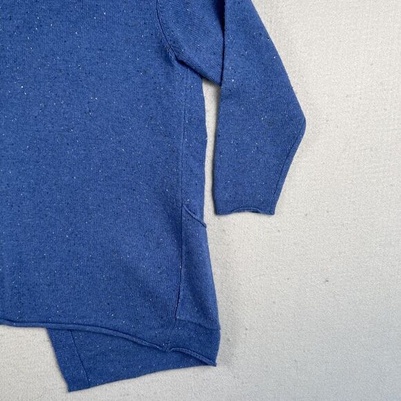 J.Jill Sweater Womens XS Blue Pure Jill 3/4 Sleeve One Button Wool Cardigan - Picture 11 of 12